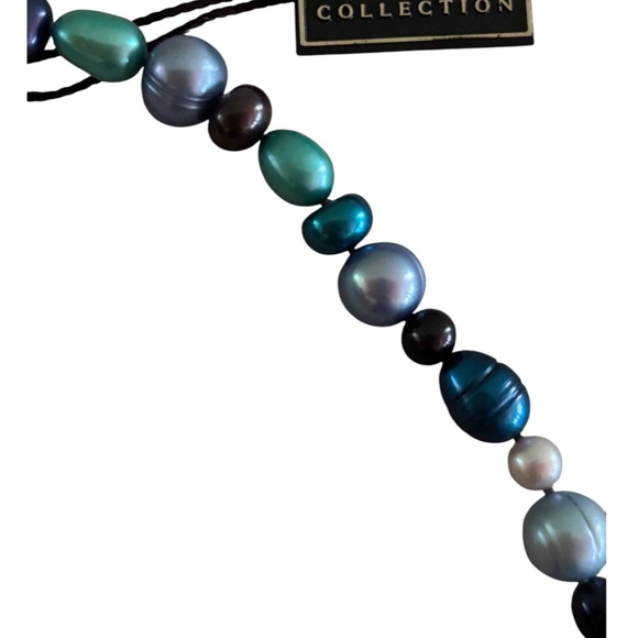 Honora Blue Cultured Pearl Necklace - Picture 3 of 4